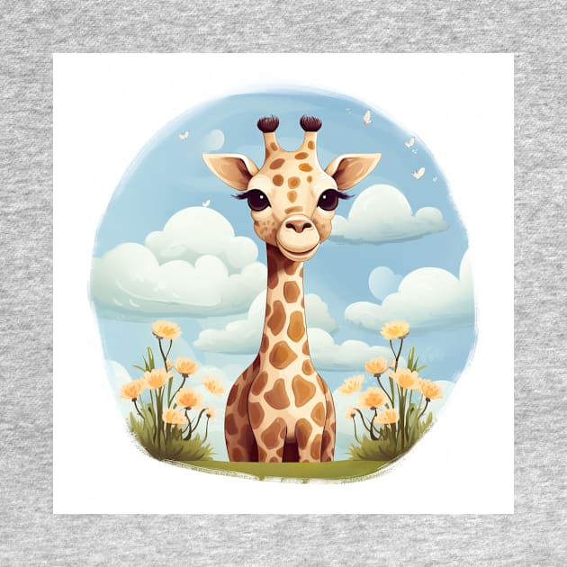 Cute giraffe by Geminiartstudio